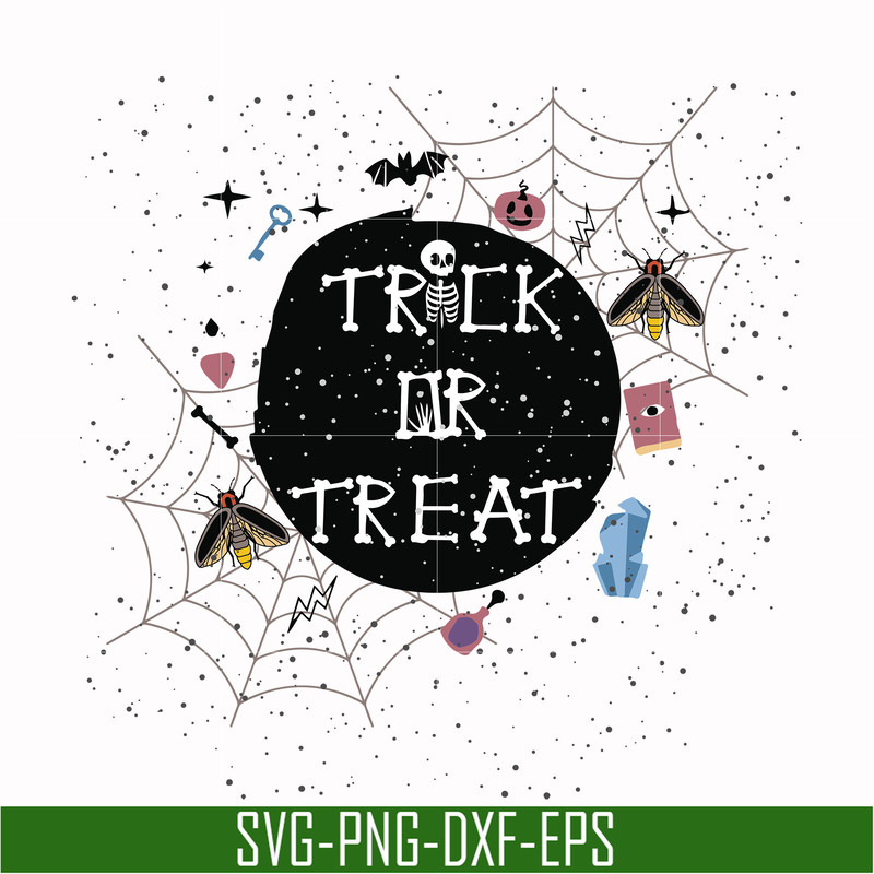HLW17072017-Trick or treat svg, png, dxf, eps digital file HLW17072017.jpg