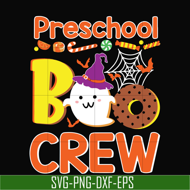 HLW20072010-Preschool boo crew svg, halloween svg, png, dxf, eps digital file HLW20072010.jpg
