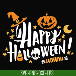 happy halloween svg, png, dxf, eps digital file hlw2107201