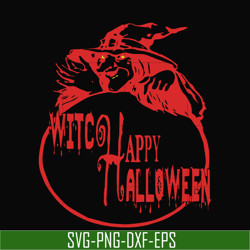 witch happy halloween svg, png, dxf, eps digital file hlw2107212