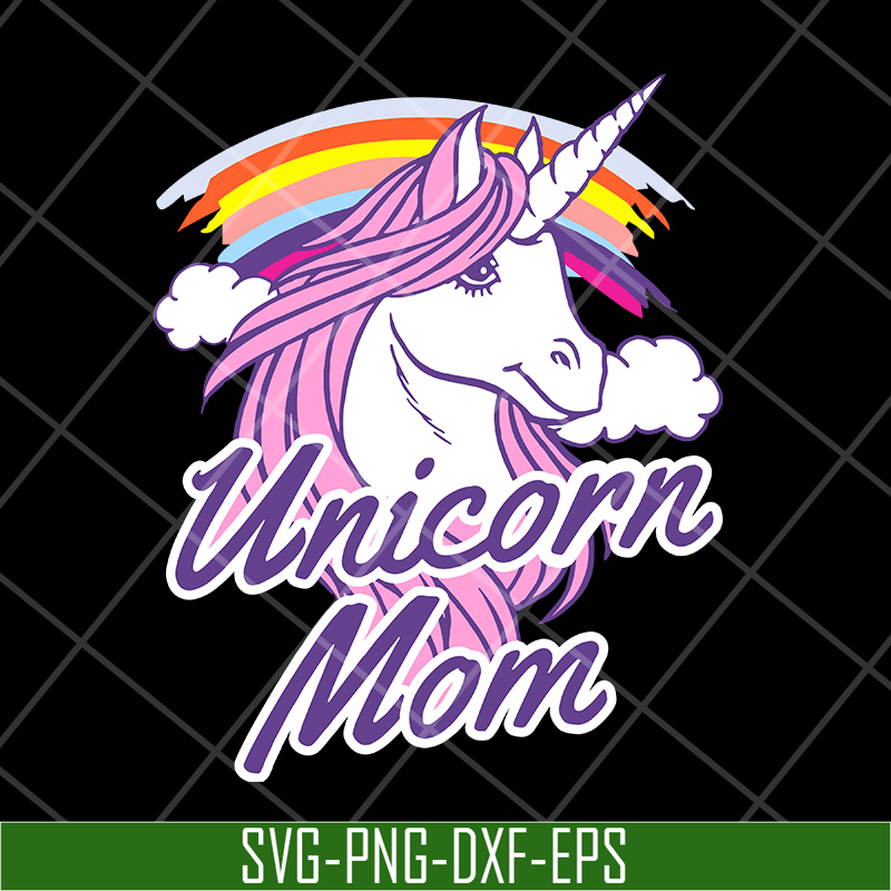 MTD04042103-Unicorn Mom svg, Mother's day svg, eps, png, dxf digital file MTD04042103.jpg