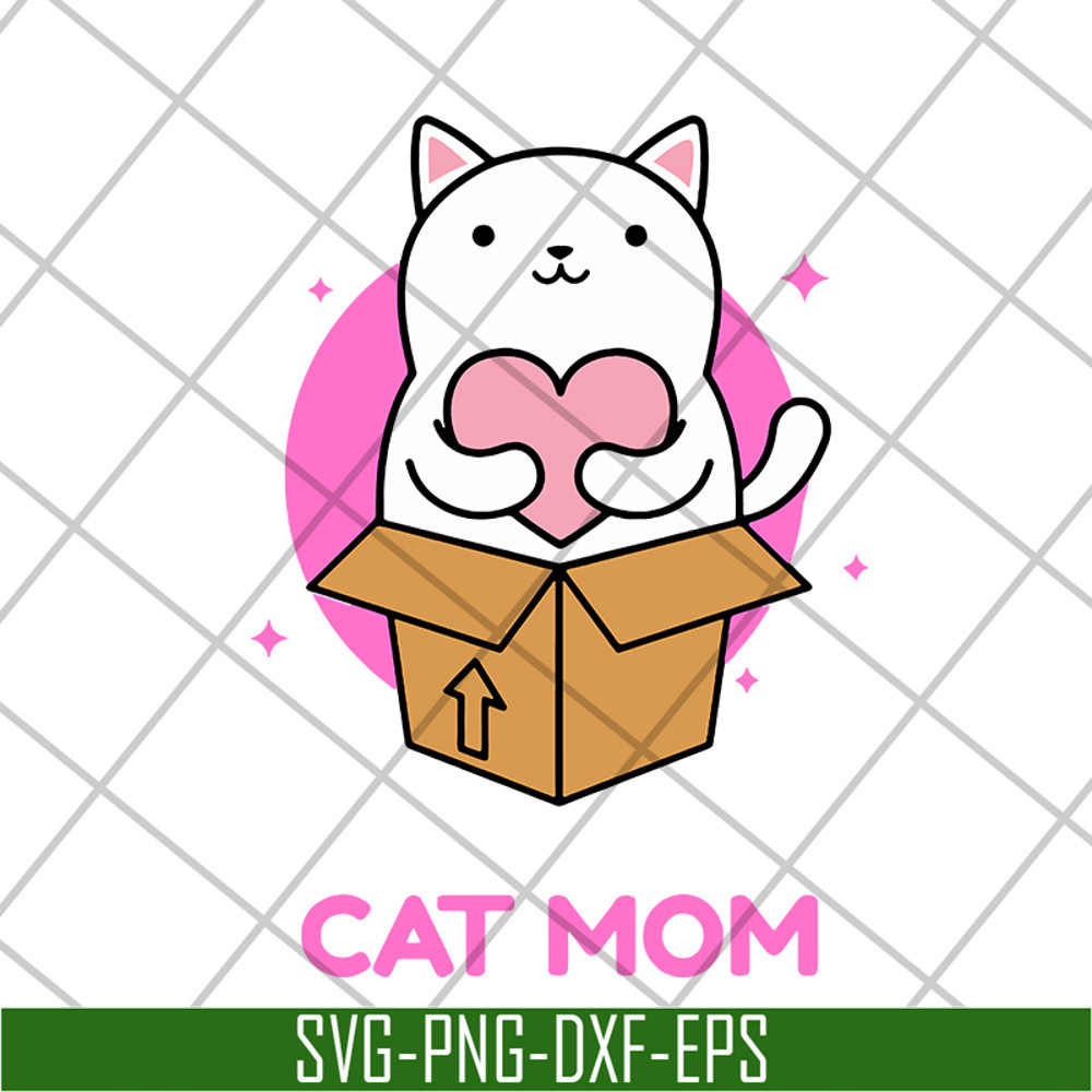 MTD04042109-Cat mom svg, Mother's day svg, eps, png, dxf digital file MTD04042109.jpg