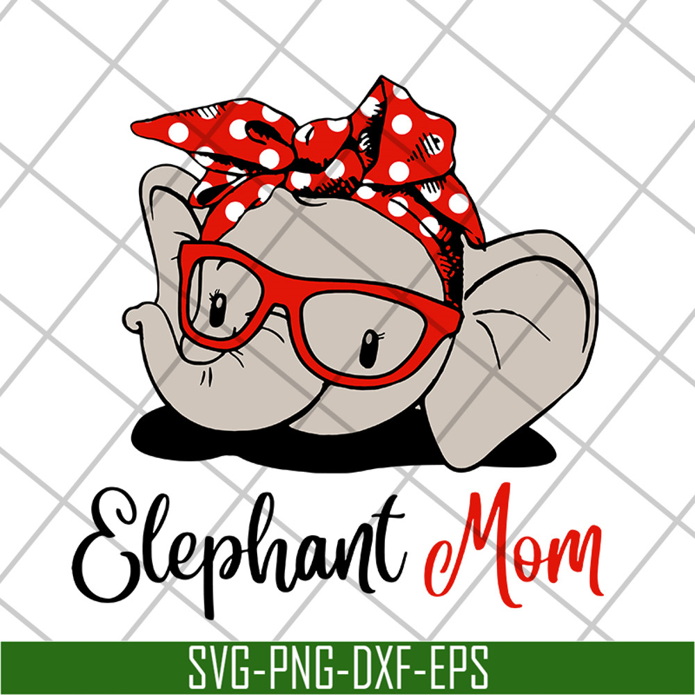 MTD04042114-Elephant Mom svg, Mother's day svg, eps, png, dxf digital file MTD04042114.jpg
