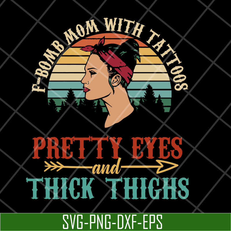 MTD05042124-f bomb mom with tattoos svg, Mother's day svg, eps, png, dxf digital file MTD05042124.jpg