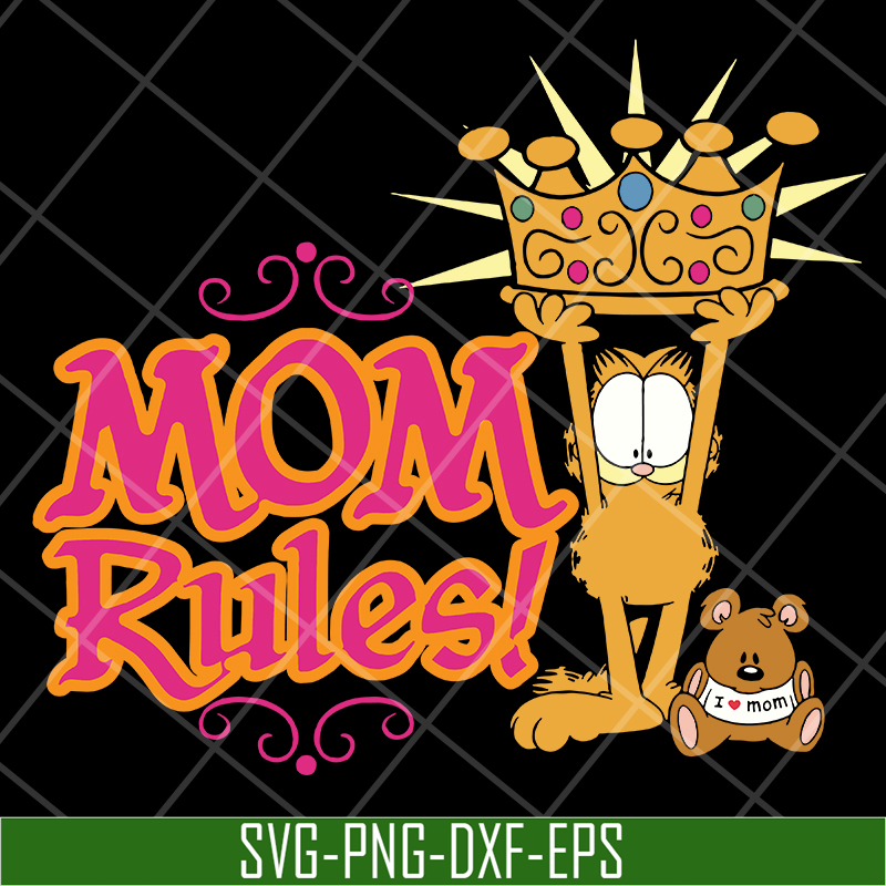 MTD13042126-Mom rules svg, Mother's day svg, eps, png, dxf digital file MTD13042126.jpg