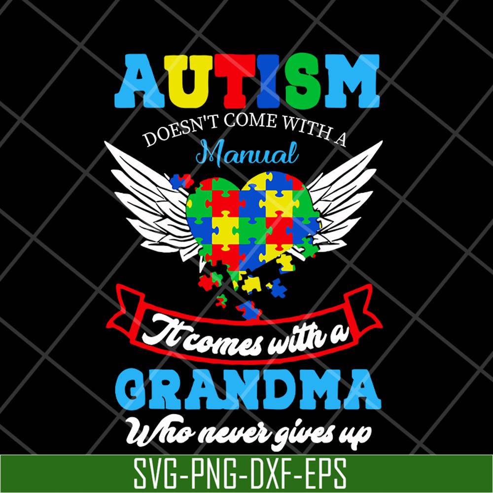 MTD16042105-Autism grandma svg, Mother's day svg, eps, png, dxf digital file MTD16042105.jpg