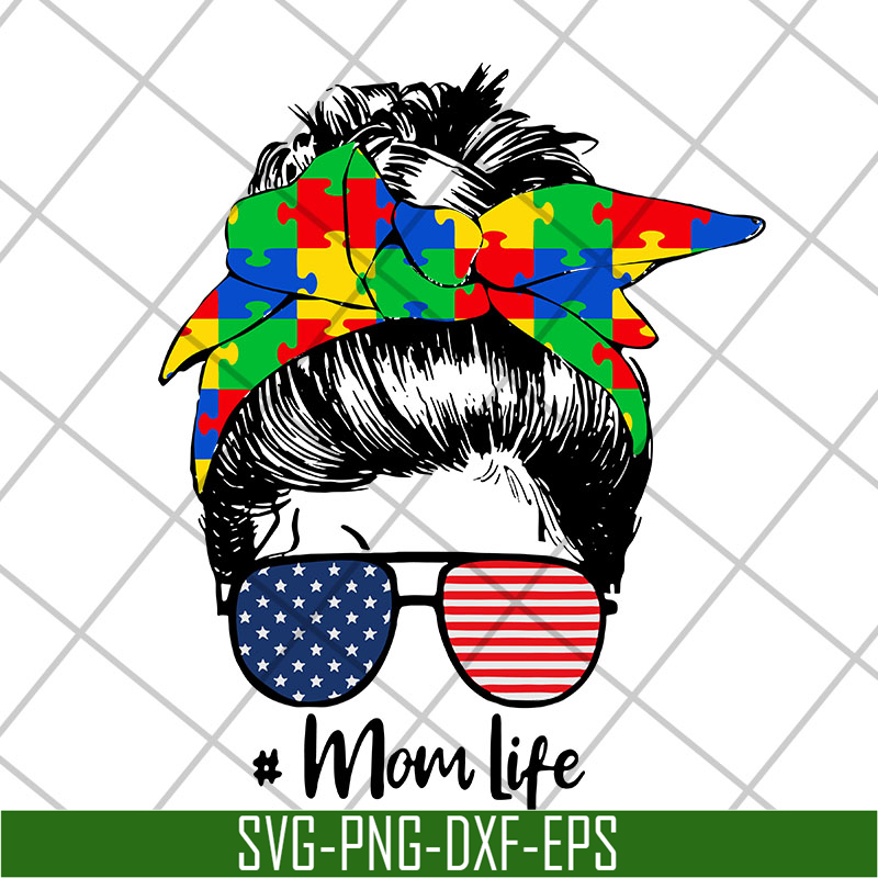 MTD20042102-Autism awareness mom life women mothers day 2021 svg, Mother's day svg, eps, png, dxf digital file MTD20042102.jpg