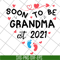 MTD20042114-Soon to be grandma est 2021 svg, Mother's day svg, eps, png, dxf digital file MTD20042114.jpg