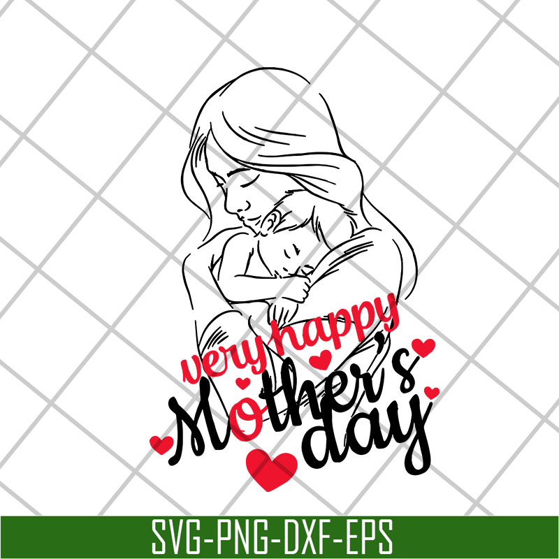 MTD26042110-very happy mother's day svg, Mother's day svg, eps, png, dxf digital file MTD26042110.jpg