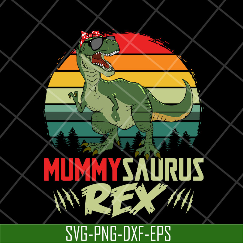 MTD27042102-Mummysaurus Rex Svg, Mummy TRex SVG, Mother's day svg, eps, png, dxf digital file MTD27042102.jpg