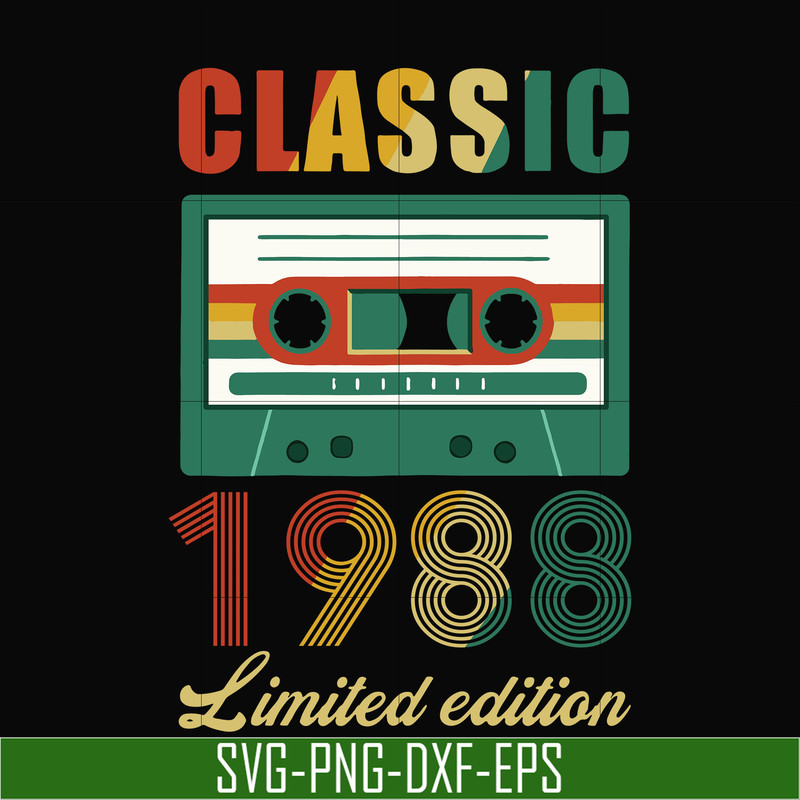 NBD0060-Classic 1988 limited edition svg, png, dxf, eps digital file NBD0060.jpg