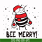 NCRM0015-Bee merry svg, christmas svg, png, dxf, eps digital file NCRM0015.jpg