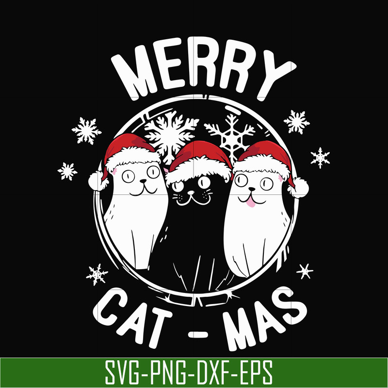 NCRM0020-Merry cat mas svg, christmas svg, png, dxf, eps digital file NCRM0020.jpg