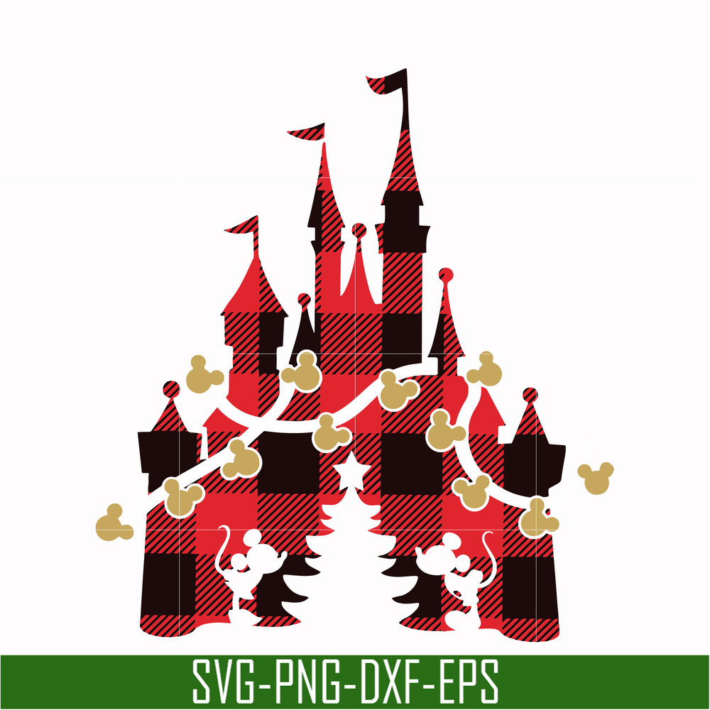 NCRM0097-Disney castle Christmas svg, png, dxf, eps digital file NCRM0097.jpg