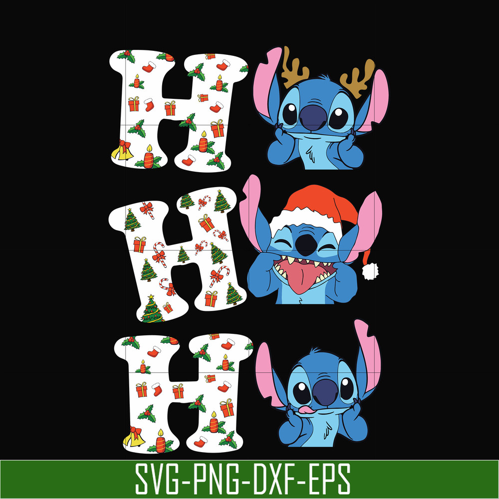 NCRM0101-Stitch Ho Ho Ho Christmas svg, png, dxf, eps digital file NCRM0101.jpg