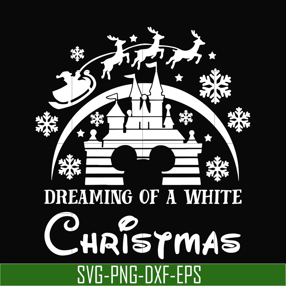 NCRM0108-Dreaming of a white christmas svg, png, dxf, eps digital file NCRM0108.jpg