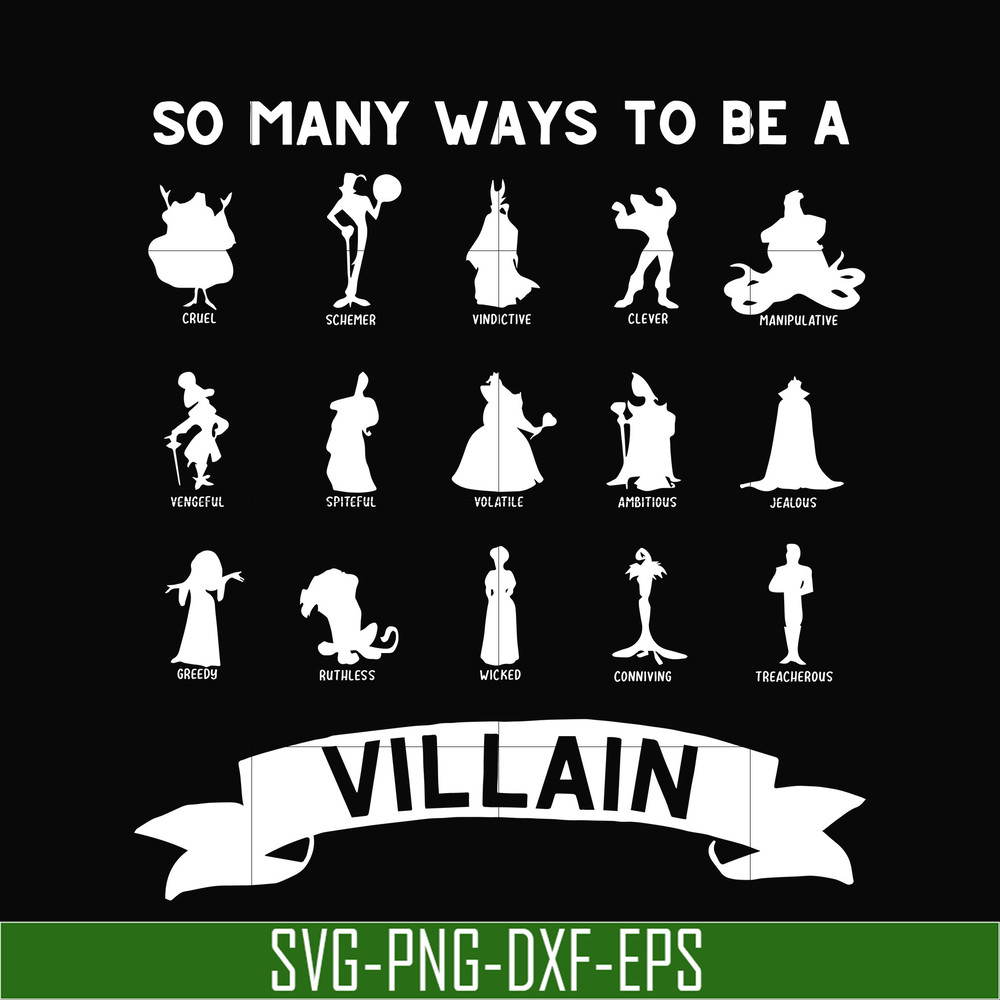 NCRM0110-So many ways to be a villain svg, png, dxf, eps digital file NCRM0110.jpg