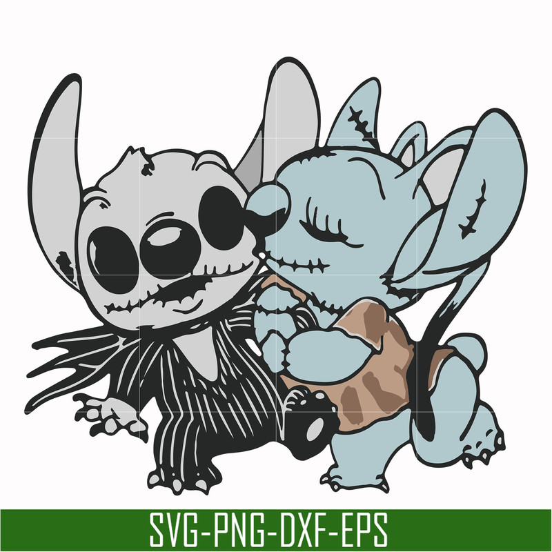 NCRM0112-Stitch and Angel Jack Skellington The Nightmare Before Christmas svg, png, dxf, eps digital file NCRM0112.jpg