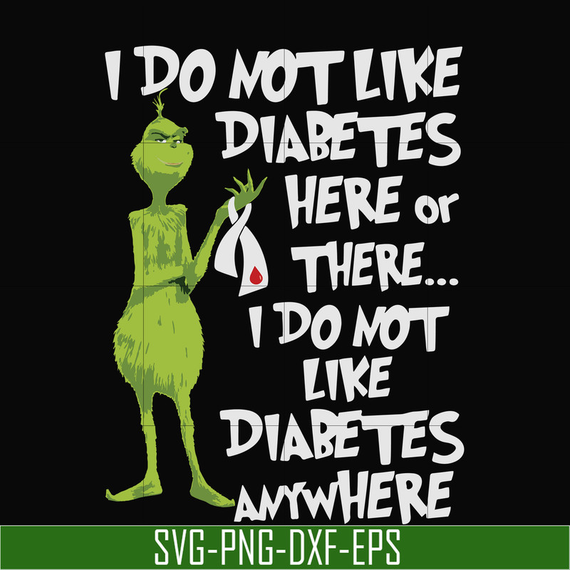 NCRM1307204-I do not like diabetes here or there, i do not like diabetes anywhere, grinch svg, png, dxf, eps digital file NCRM1307204.jpg
