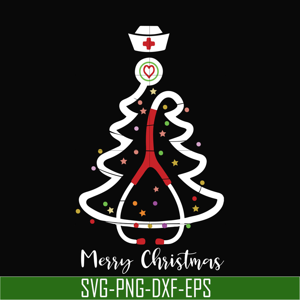 NCRM14072019-Nurse merry christmas svg, nurse svg, christmas svg, png, dxf, eps digital file NCRM14072019.jpg