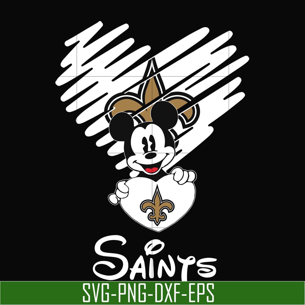 NNFL0031-Saints heart svg, png, dxf, eps digital file NNFL0031.jpg