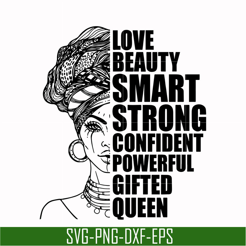 TD0180-love beauty smart strong confident powerfull gifted queen svg, png, dxf, eps digital file TD0180.jpg