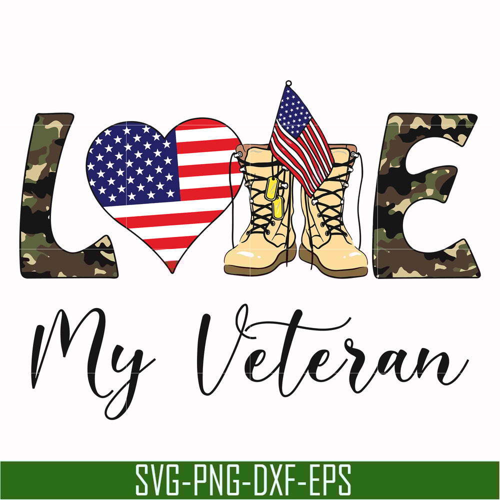 TD38-Love my veteran american svg, png, dxf, eps, digital file TD38.jpg