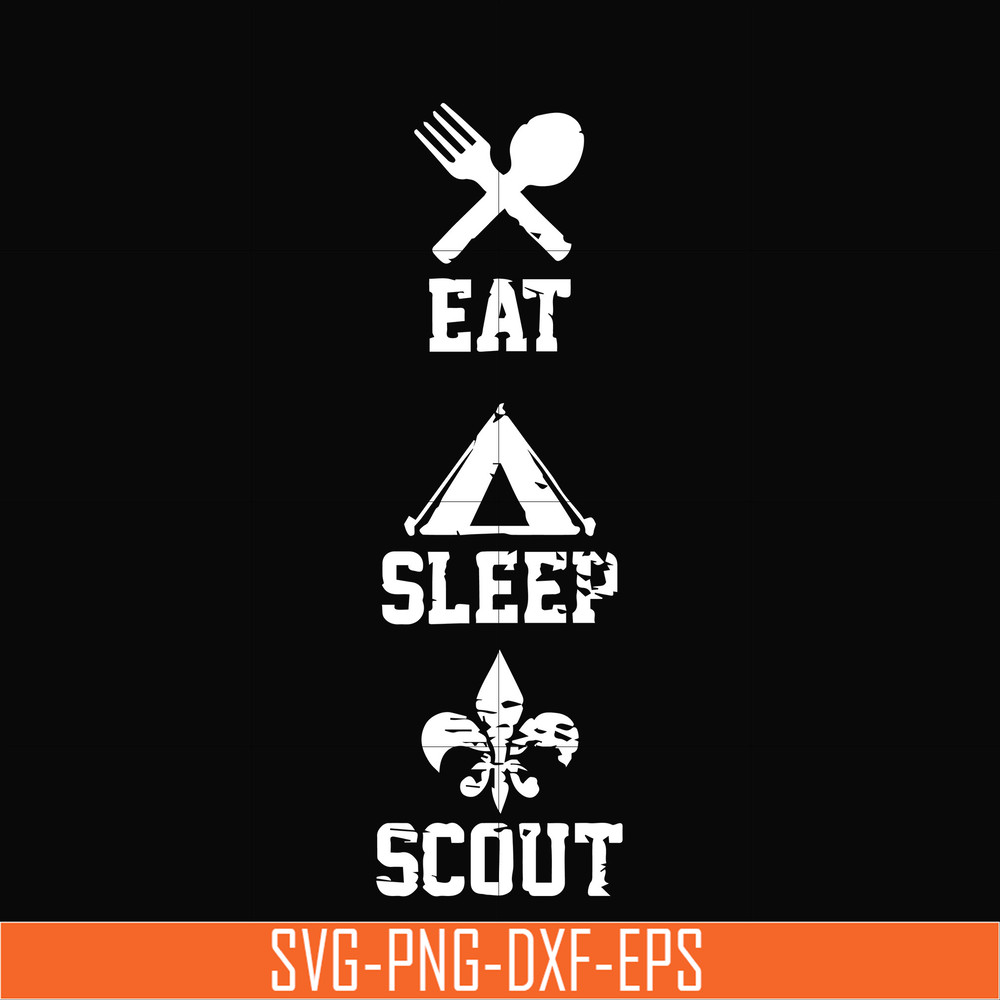 CMP089-Eat sleep scout svg, camping svg, png, dxf, eps digital file CMP089.jpg