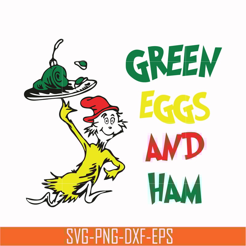 DR000102-Green eggs and ham svg, png, dxf, eps file DR000102.jpg