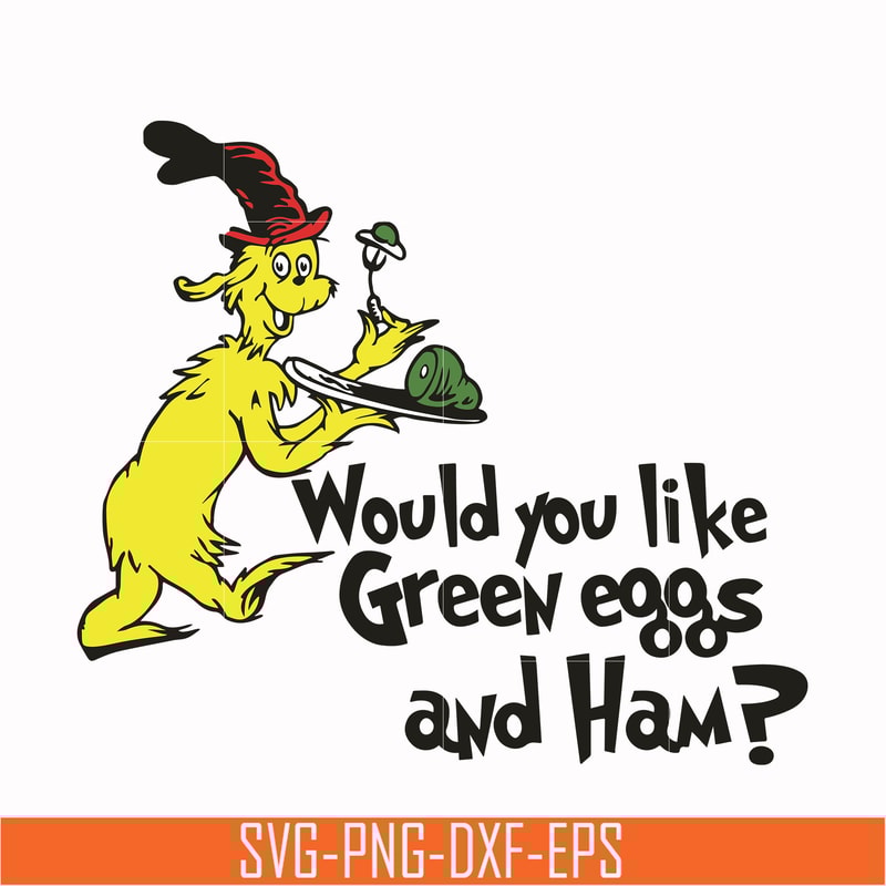 DR000104-Would you like green eggs and ham svg, png, dxf, eps file DR000104.jpg