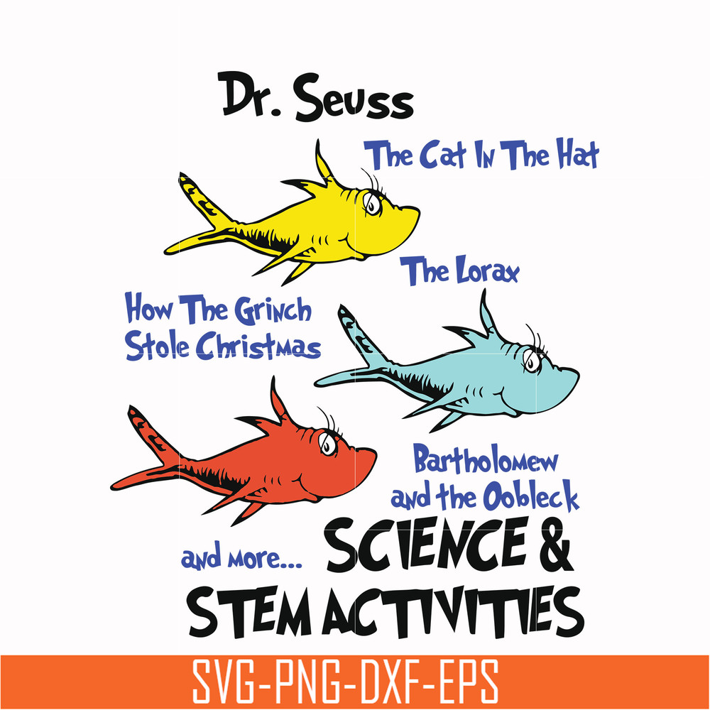 DR000125-Dr. Seuss the cat in the hat how the grinch stole Christmas and more science & stem activities svg, png, dxf, eps file DR000125.jpg