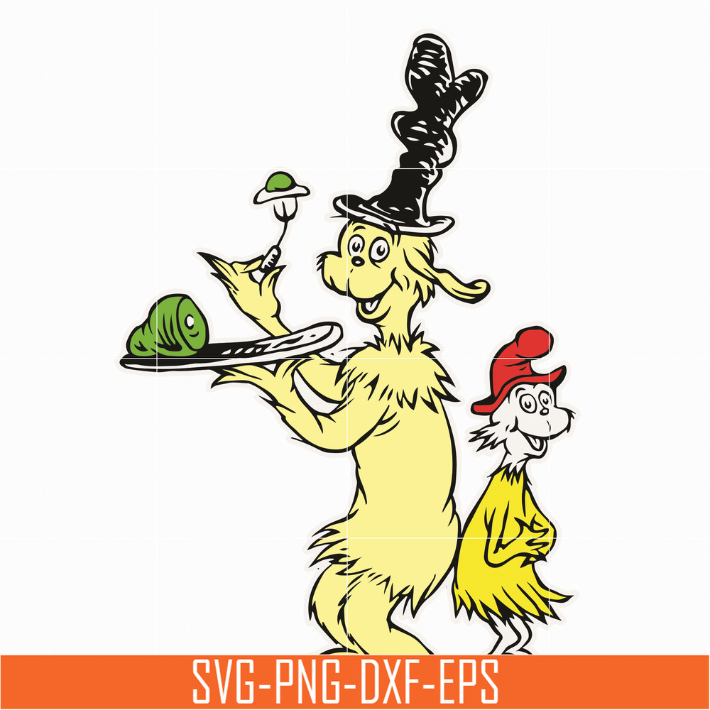 DR05012120-Green Eggs and Ham svg, The Ham in the hat svg, Ham svg, dr svg, png, dxf, eps file DR05012120.jpg