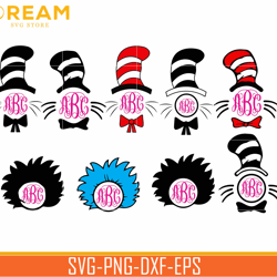 dr seuss bundle svg, dr seuss svg, dr seuss quotes svg, png, dxf, eps digital file dr21022105