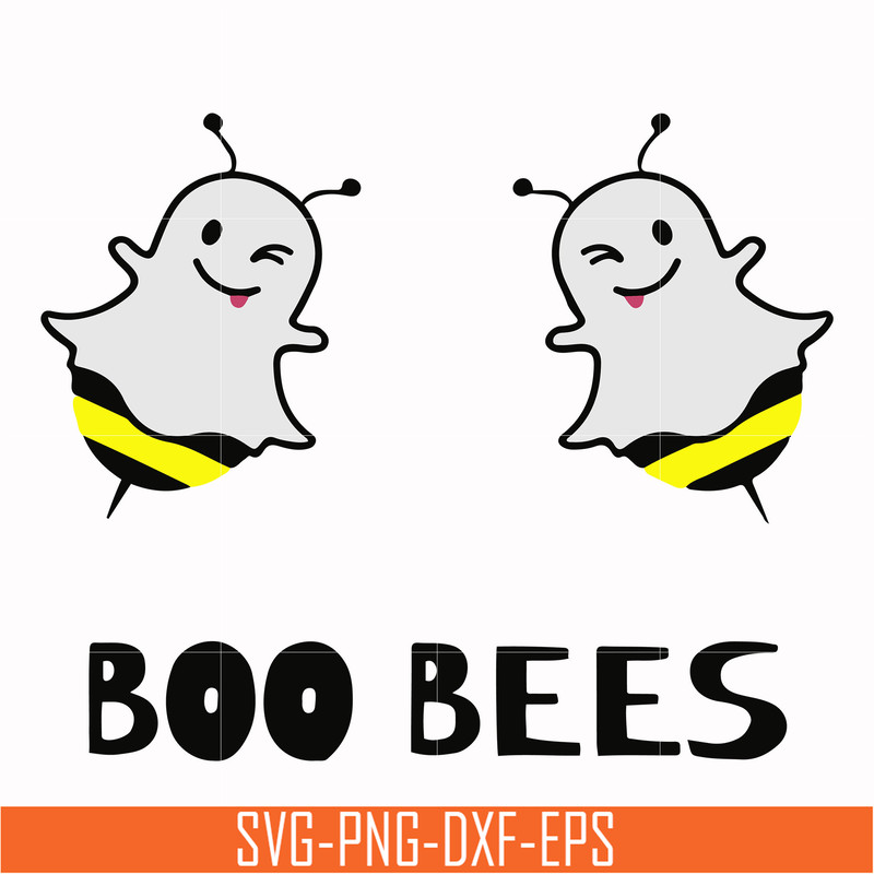 HLW0009-BOO BEES, halloween svg, png, dxf, eps digital file HLW0009.jpg