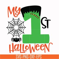 my 1st hallowen svg, png, dxf, eps digital file hlw0084