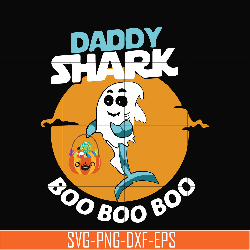 HLW0093-Daddy shark boo boo boo svg, png, dxf, eps digital file HLW0093.jpg
