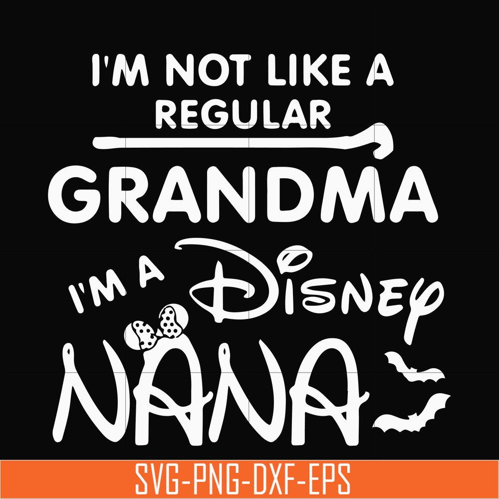HLW0136-i am not like a regular grandma svg, png, dxf, eps digital file HLW0136.jpg