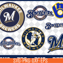 milwaukee brewers bundle svg, milwaukee brewers svg, brewers svg, brewers svg for cut, png, dxf, eps digital file mbl300