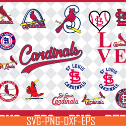st. louis cardinals bundle svg, st. louis cardinals svg, cardinals svg, cardinals svg for cut, png, dxf, eps digital fil