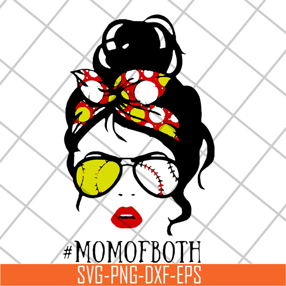 MTD15042112-Happy mom of both softball svg, Mother's day svg, eps, png, dxf digital file MTD15042112.jpg