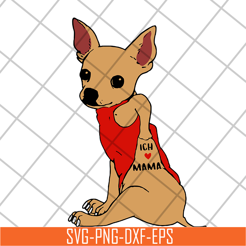 MTD15042115-Dog chihuahua love mama svg, Mother's day svg, eps, png, dxf digital file MTD15042115.jpg