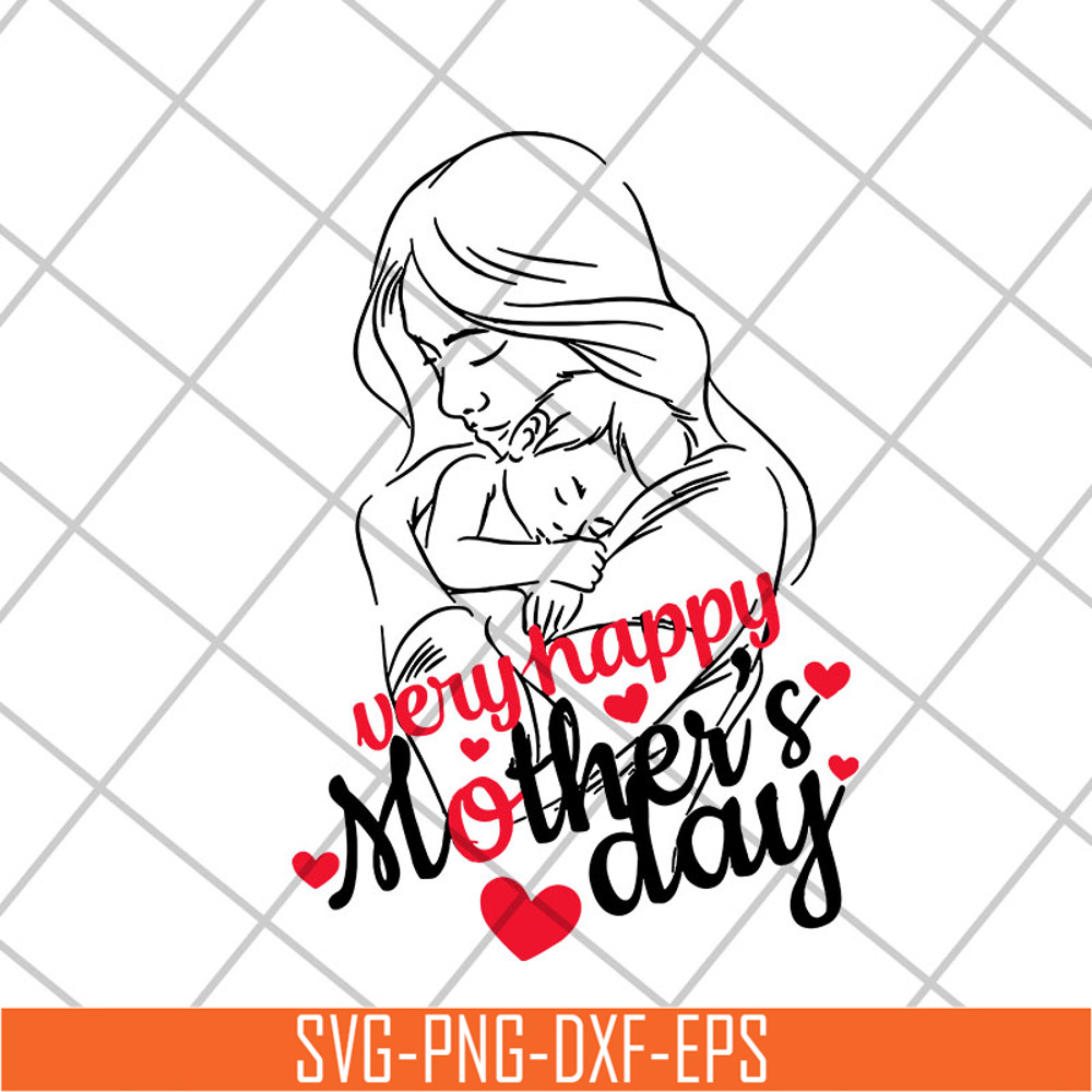 MTD26042110-very happy mother's day svg, Mother's day svg, eps, png, dxf digital file MTD26042110.jpg