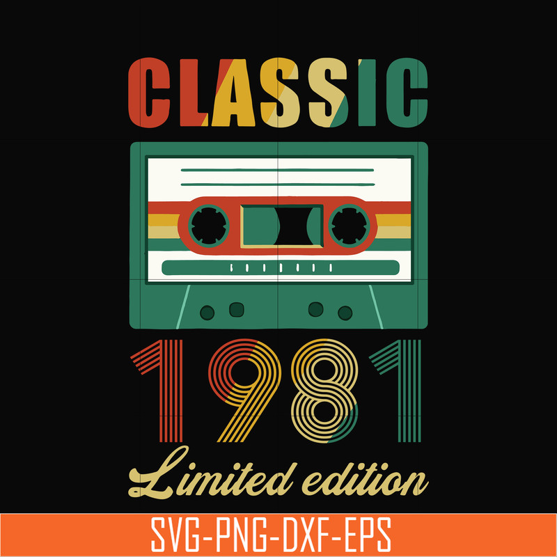 NBD0053-Classic 1981 limited edition svg, png, dxf, eps digital file NBD0053.jpg
