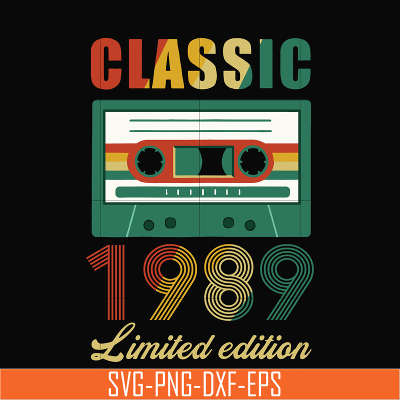 NBD0095-Classic 1989 limited edition svg, png, dxf, eps digital file NBD0095.jpg