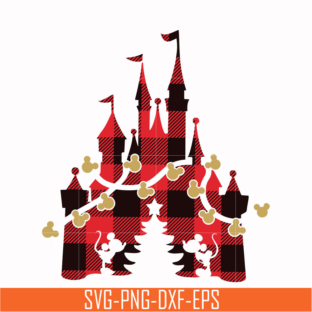 NCRM0097-Disney castle Christmas svg, png, dxf, eps digital file NCRM0097.jpg