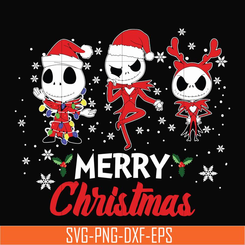 NCRM0103-Jack skellington merry christmas svg, png, dxf, eps digital file NCRM0103.jpg