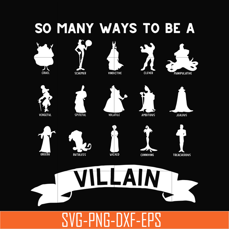 NCRM0110-So many ways to be a villain svg, png, dxf, eps digital file NCRM0110.jpg