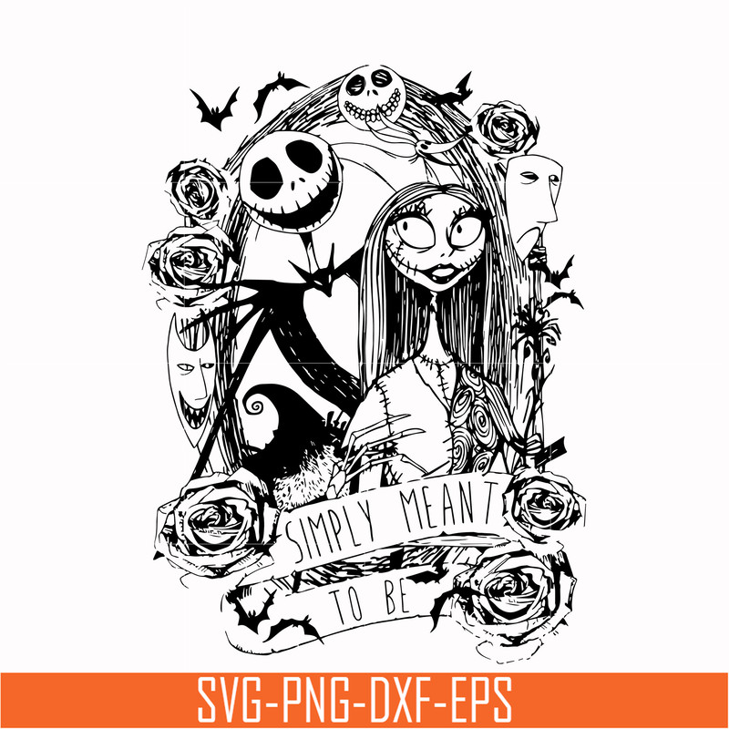 NCRM0113-simply meant svg, Jack Skellington And Sally svg, png, dxf, eps digital file NCRM0113.jpg