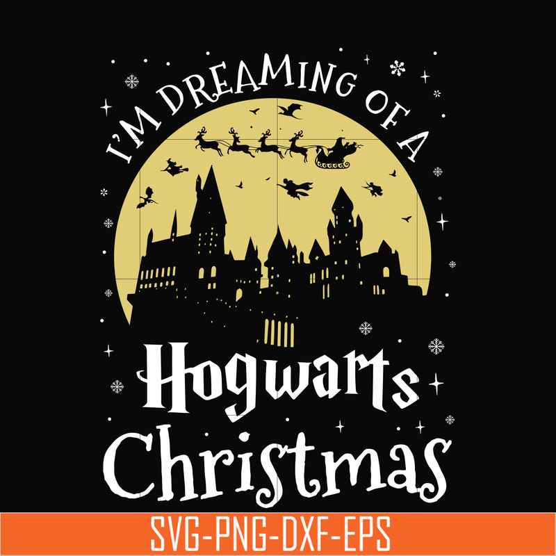 NCRM14072013-Im dreaming of a hogwarts christmas svg, png, dxf, eps digital file NCRM14072013.jpg