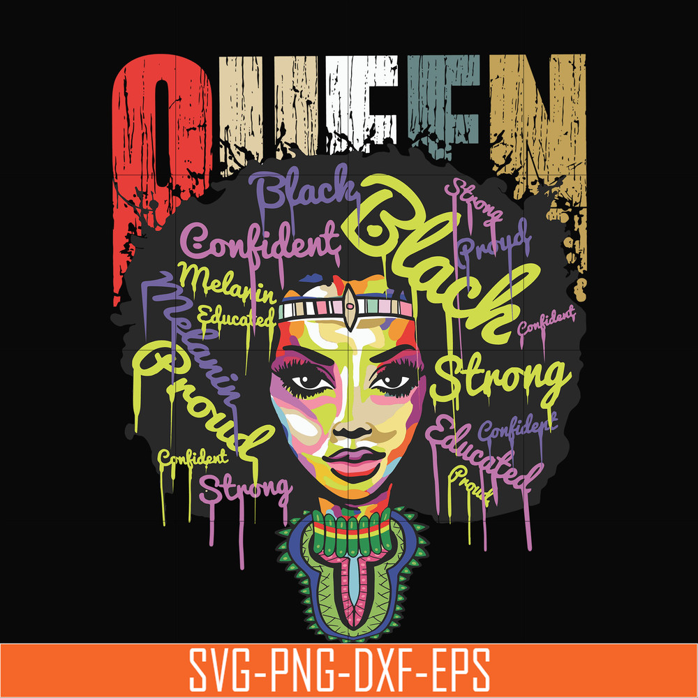 OTH0003-Queen African American Calendars 2020 Work or School Gift for Black Women 2020 Calendar Daily Weekly Monthly Planner Organizer svg, png, dxf, eps digita